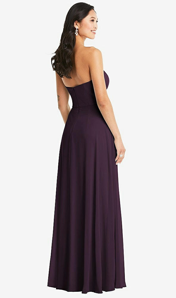 Back View - Aubergine Bella Bridesmaids Dress BB132