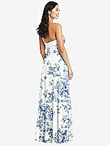 Rear View Thumbnail - Cottage Rose Dusk Blue Bella Bridesmaids Dress BB132