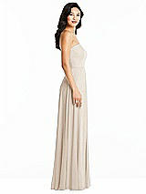 Side View Thumbnail - Oat Bella Bridesmaids Dress BB132