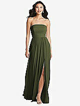 Front View Thumbnail - Olive Green Bella Bridesmaids Dress BB132