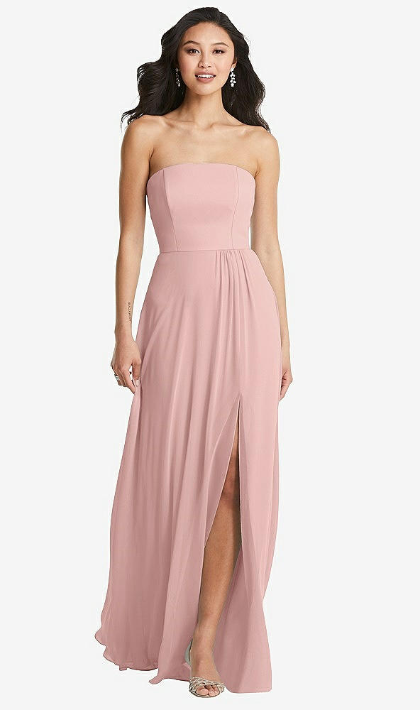 Front View - Rose - PANTONE Rose Quartz Bella Bridesmaids Dress BB132