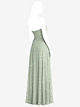 Rear View Thumbnail - Vintage Primrose Sage Bella Bridesmaids Dress BB132