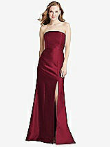 Front View Thumbnail - Burgundy Bella Bridesmaids Dress BB133