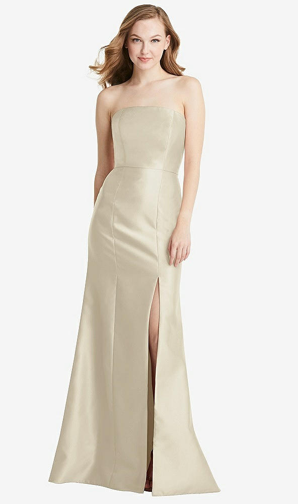 Front View - Champagne Bella Bridesmaids Dress BB133