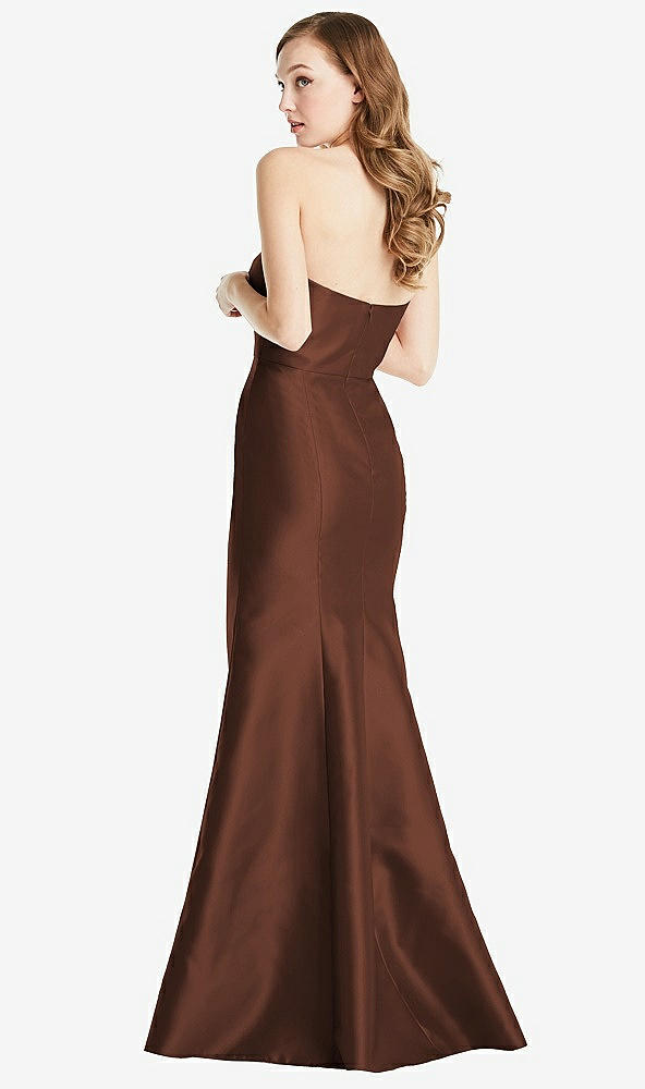 Back View - Cognac Bella Bridesmaids Dress BB133