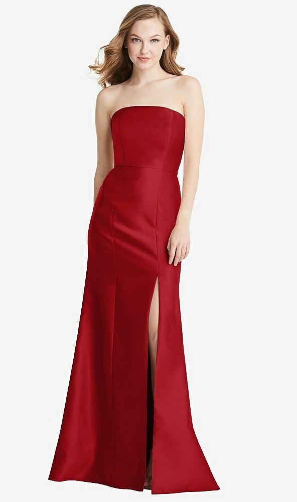 Front View - Garnet Bella Bridesmaids Dress BB133