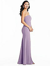 Side View Thumbnail - Pale Purple Bella Bridesmaids Dress BB134