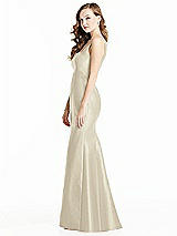 Side View Thumbnail - Champagne Bella Bridesmaids Dress BB135