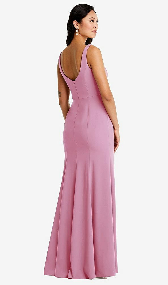 Back View - Powder Pink Bella Bridesmaids Dress BB136