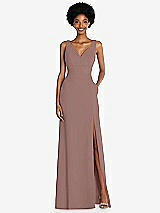 Front View Thumbnail - Sienna Square Low-Back A-Line Dress with Front Slit and Pockets
