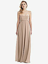 Alt View 6 Thumbnail - Topaz Empire Waist Shirred Skirt Convertible Sash Tie Maxi Dress