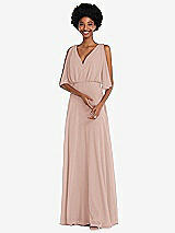 Alt View 1 Thumbnail - Toasted Sugar V-Neck Split Sleeve Blouson Bodice Maxi Dress