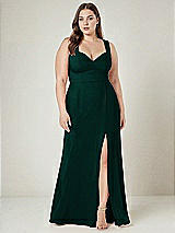 Alt View 1 Thumbnail - Evergreen Contoured Wide Strap Sweetheart Maxi Dress