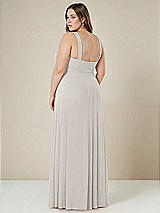 Alt View 2 Thumbnail - Oyster Contoured Wide Strap Sweetheart Maxi Dress