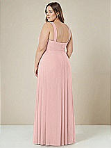 Alt View 2 Thumbnail - Rose - PANTONE Rose Quartz Contoured Wide Strap Sweetheart Maxi Dress