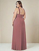 Alt View 2 Thumbnail - Rosewood Contoured Wide Strap Sweetheart Maxi Dress