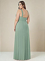 Alt View 2 Thumbnail - Seagrass Contoured Wide Strap Sweetheart Maxi Dress