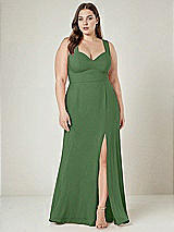 Alt View 1 Thumbnail - Vineyard Green Contoured Wide Strap Sweetheart Maxi Dress