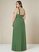 Alt View 2 Thumbnail - Vineyard Green Contoured Wide Strap Sweetheart Maxi Dress