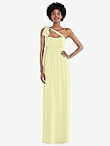 Alt View 2 Thumbnail - Butter Yellow Convertible Tie-Shoulder Empire Waist Maxi Dress