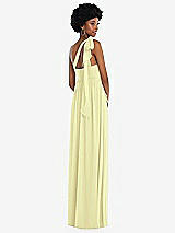 Alt View 3 Thumbnail - Butter Yellow Convertible Tie-Shoulder Empire Waist Maxi Dress