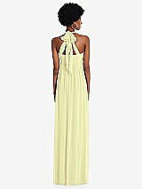 Alt View 5 Thumbnail - Butter Yellow Convertible Tie-Shoulder Empire Waist Maxi Dress