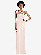 Alt View 2 Thumbnail - Blush Convertible Tie-Shoulder Empire Waist Maxi Dress