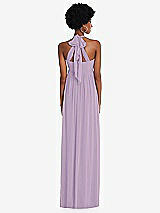 Alt View 5 Thumbnail - Pale Purple Convertible Tie-Shoulder Empire Waist Maxi Dress
