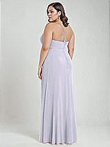 Alt View 3 Thumbnail - Silver Dove Scoop Neck Convertible Tie-Strap Maxi Dress with Front Slit