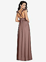 Alt View 1 Thumbnail - Sienna Deep V-Neck Ruffle Cap Sleeve Maxi Dress with Convertible Straps