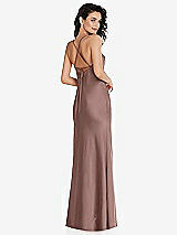 Rear View Thumbnail - Sienna Open-Back Convertible Strap Maxi Bias Slip Dress
