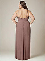 Alt View 3 Thumbnail - Sienna Adjustable Strap Wrap Bodice Maxi Dress with Front Slit 