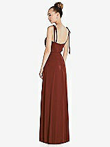 Rear View Thumbnail - Auburn Moon Tie Shoulder A-Line Maxi Dress