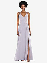 Front View Thumbnail - Moondance Faux Wrap Criss Cross Back Maxi Dress with Adjustable Straps