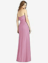 Rear View Thumbnail - Powder Pink Bella Bridesmaids Dress BB139