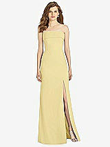 Front View Thumbnail - Pale Yellow Bella Bridesmaids Dress BB139