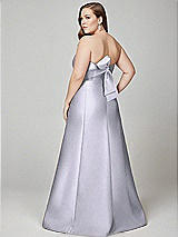 Alt View 3 Thumbnail - Silver Dove Strapless A-line Satin Gown with Modern Bow Detail