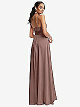 Rear View Thumbnail - Sienna Triangle Cutout Bodice Maxi Dress with Adjustable Straps