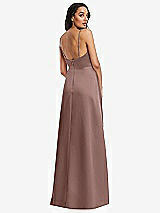 Rear View Thumbnail - Sienna Adjustable Strap A-Line Faux Wrap Maxi Dress