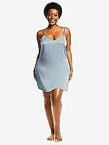 Alt View 1 Thumbnail - Mist Short Whisper Satin Slip