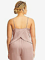 Alt View 2 Thumbnail - Toasted Sugar Split Back Whisper Satin Cami Top