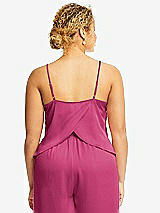 Alt View 2 Thumbnail - Tea Rose Split Back Whisper Satin Cami Top