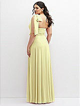 Alt View 3 Thumbnail - Butter Yellow Chiffon Convertible Maxi Dress with Multi-Way Tie Straps