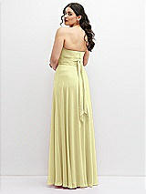 Alt View 6 Thumbnail - Butter Yellow Chiffon Convertible Maxi Dress with Multi-Way Tie Straps