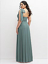 Alt View 3 Thumbnail - Icelandic Chiffon Convertible Maxi Dress with Multi-Way Tie Straps