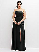 Alt View 4 Thumbnail - Black Chiffon Convertible Maxi Dress with Multi-Way Tie Straps