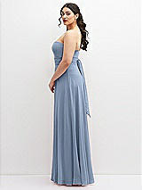 Alt View 5 Thumbnail - Cloudy Chiffon Convertible Maxi Dress with Multi-Way Tie Straps