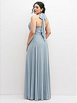 Rear View Thumbnail - Mist Chiffon Convertible Maxi Dress with Multi-Way Tie Straps