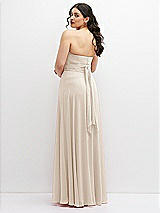 Alt View 6 Thumbnail - Oat Chiffon Convertible Maxi Dress with Multi-Way Tie Straps