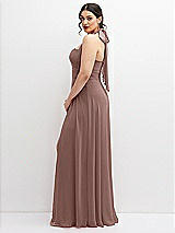 Side View Thumbnail - Sienna Chiffon Convertible Maxi Dress with Multi-Way Tie Straps